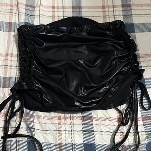 Black Reckless Braided Mini Skirt